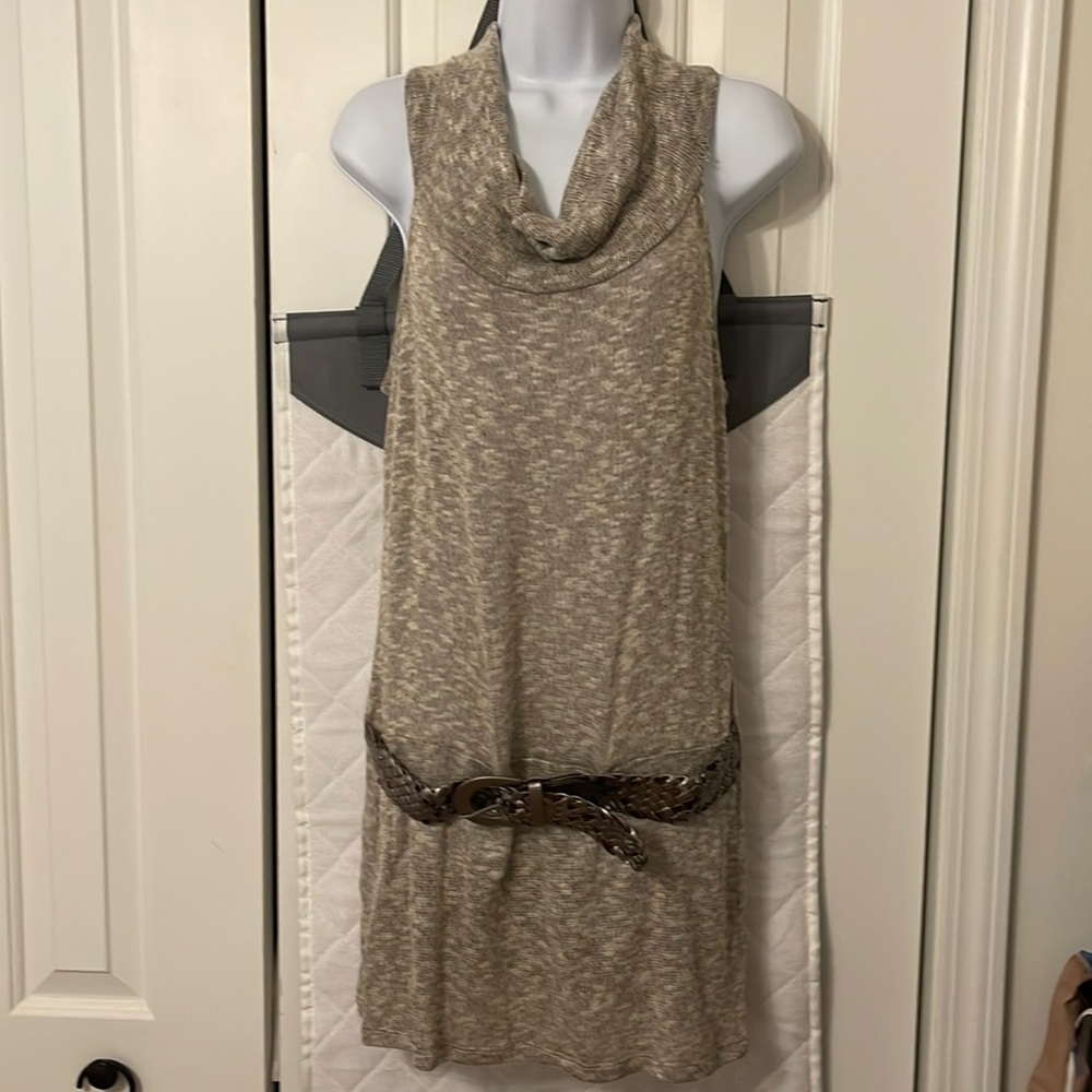 DISCOVERY GRACE belted knit dress NWT